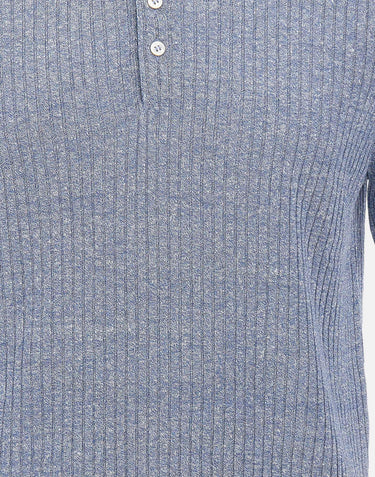 Polo in misto lino 57118 18641565 GRAN SASSO 