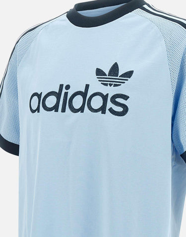 "Prem knit tee t-shirt" JN5557 BLUE ADIDAS 