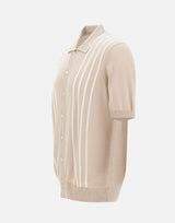 Camicia in maglia con intarsio a righe 59135 18066012 GRAN SASSO 