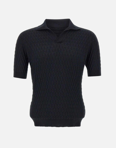 Polo "Skipper" in crepe di cotone PL1MCSK CR14D990 FILIPPO DE LAURENTIIS 