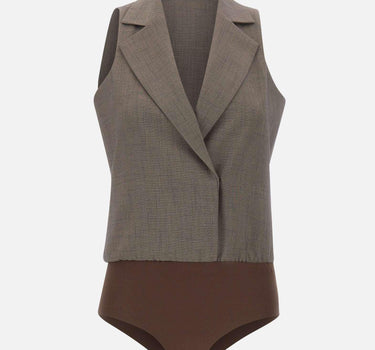 Gilet body in tessuto mélange CA6127T577A P9578 LIU-JO 