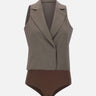 Gilet body in tessuto mélange CA6127T577A P9578 LIU-JO 