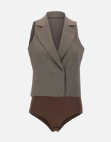 Gilet body in tessuto mélange CA6127T577A P9578 LIU-JO 
