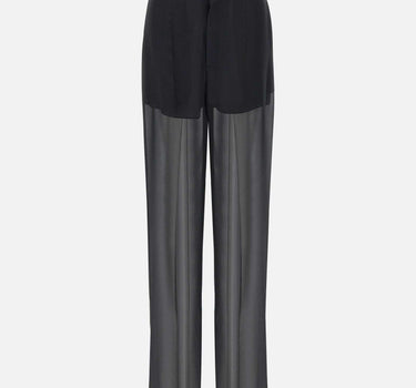 Pantaloni  in georgette di seta 2P164A N0990 BLUMARINE 