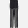 Pantaloni  in georgette di seta 2P164A N0990 BLUMARINE 