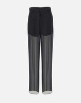 Pantaloni  in georgette di seta 2P164A N0990 BLUMARINE 