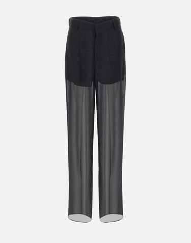 Pantaloni  in georgette di seta 2P164A N0990 BLUMARINE 