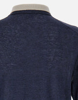 Polo in misto lino M76POLM01 MAG0M0591101 ELEVENTY 