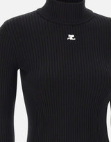 Maglia "Reedition Rib Knit" PERMPU022FI0001 BLACK COURREGES 