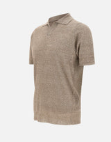 Polo in misto lino PL1MCSK LC14R921 FILIPPO DE LAURENTIIS 