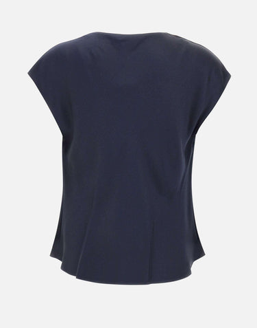 Camicetta in seta con scollo a cappuccio V796112595 403CBL VINCE. 