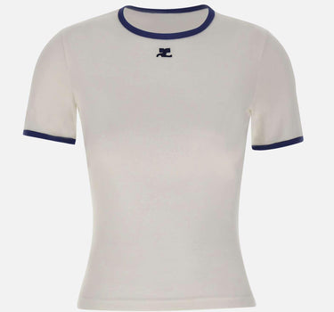 T-shirt "Signature Contrast" 125JTS017JS0203 B257 COURREGES 