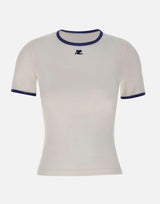 T-shirt "Signature Contrast" 125JTS017JS0203 B257 COURREGES 
