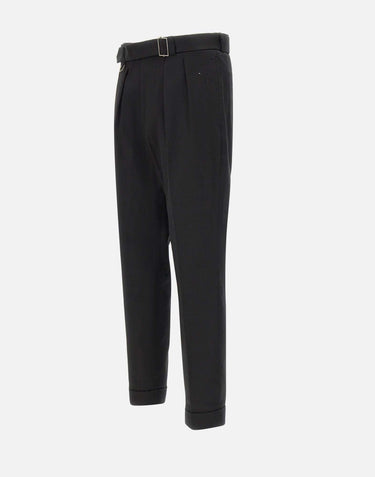 Pantaloni in cotone e lyocell B0515183 9000 PAOLO PECORA 