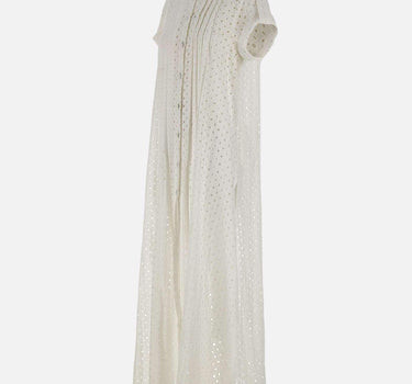 Abito  lungo in cotone 8309 BIANCO LES FILLES D'EVA 