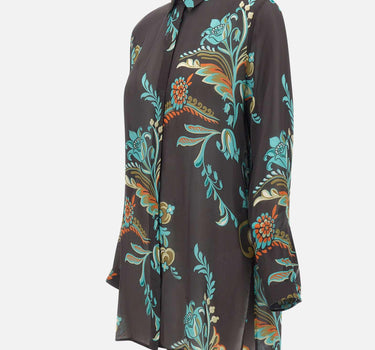 Camicia lunga motivo narcisi WRIA0029 99SA1L4X0813 ETRO 