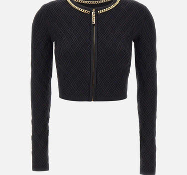 Cardigan in maglia con dettaglio gioiello MK29B56E2 110 ELISABETTA FRANCHI 