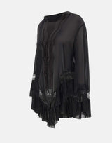 Blusa in georgette con pizzo 2C444A N0990 BLUMARINE 