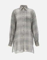 Camicia "Zero Waste checked" COPCH94F2065 GRY COPERNI 