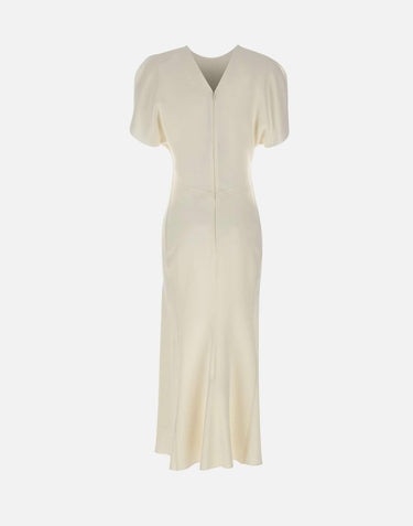 Abito midi "Bela" 1226WDR005227A IVORY VICTORIA BECKHAM 