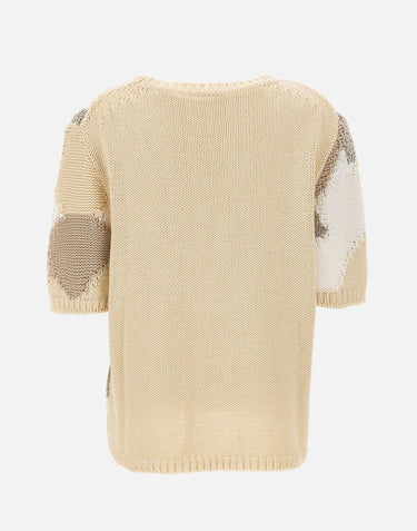 Maglia patchwork a maniche corte 180021 201 KANGRA 