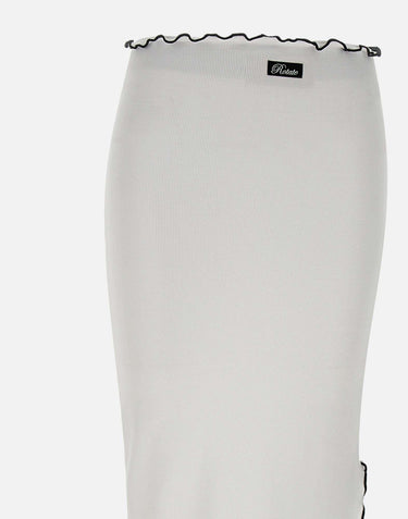 "Rib long midi skirt" 113654 400 ROTATE BIRGER CHRISTENSEN 