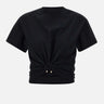 T-shirt in cotone 23AJTO539CO0485 P001 RABANNE 
