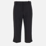 Pantaloni in crêpe leggero con bande in raso PA17561E2 110 ELISABETTA FRANCHI 