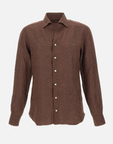 Camicia in lino NSFR2P0154115U 0004 BARBA 