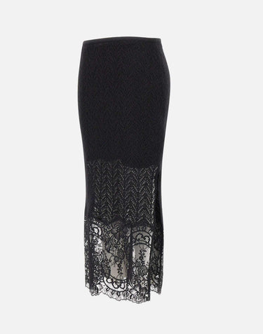 Gonna in maglia 4G075A N0990 BLUMARINE 
