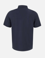 Polo in crepe di cotone DK87115 BLU DIKTAT 