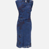 Abito midi con motivo jacquard SP5MR029 3000 KAOS 