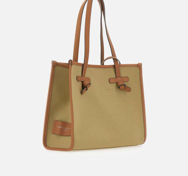 Borsa a spalla "Miss Marcella 32" BS6849 COMMCNVSETAIGACORDACARAMEL MARCELLA CLUB GIANNI CHIARINI 