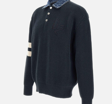 Denim mix D2 knit pullover S74HA1629 D13185962 DSQUARED2 