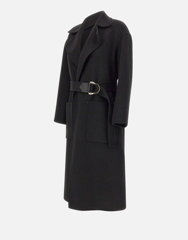 Cappotto in lana con cintura CF5283T4627 22222 LIU-JO 