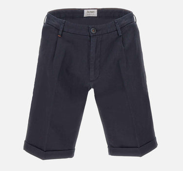 Bermuda in cotone e lino BS061 0A6174204 RE-HASH 