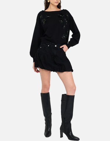 Maglia con perline CF5271MA96E M9799 LIU-JO 