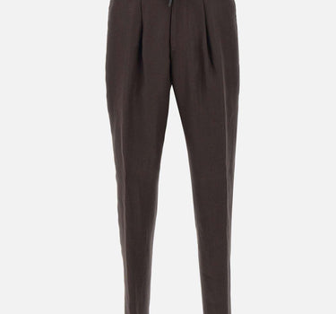 Pantaloni "L-Peet " in lino 50538679 203 BOSS 