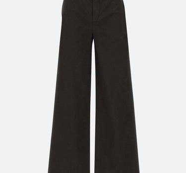 Pantaloni "Olimpia" in gabardina di cotone OLIMPIA BLACK TRUE AVENUE 