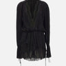 Abito plissettato in georgette 2A771A N0990 BLUMARINE 