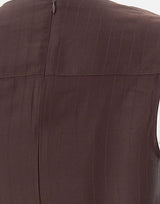 Top drappeggiato "Fonda" FONDA DKBROWN LOULOU DE SAISON 