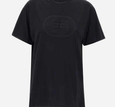 T-shirt in jersey di cotone MA60N51E2 110 ELISABETTA FRANCHI 