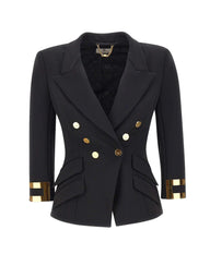 Blazer con placche logo GI26866E2 110 ELISABETTA FRANCHI 