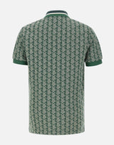 Polo in jacquard con monogramma DH1417 D1R LACOSTE 