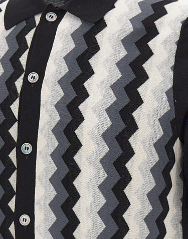 Camicia in maglia jacquard chevron 43194 20747099 GRAN SASSO 