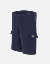 Shorts cargo in cotone felpato GH9743 166 LACOSTE 