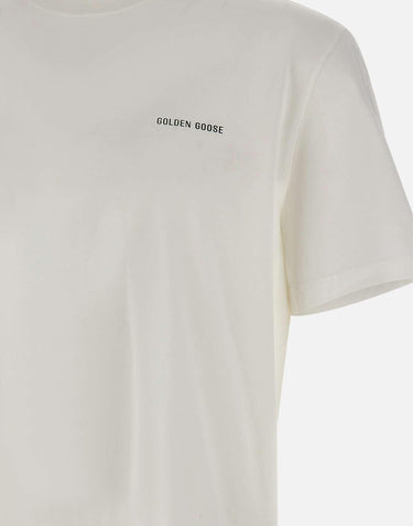 T-shirt in jersey di cotone GMP01220 P00238010363 GOLDEN GOOSE 