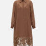 Abito chemisier in garza ramié ricamata 2616231012600 062 MAX MARA STUDIO 