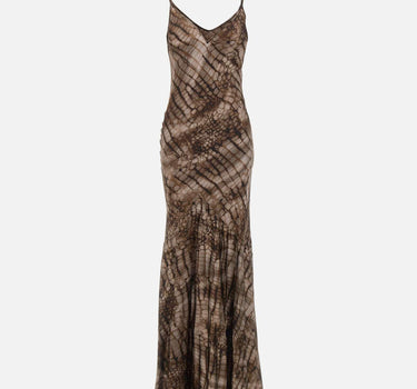 Abito Red Carpet in raso stretch con stampa alligatore ABR3061E2 644 ELISABETTA FRANCHI 