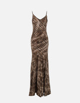 Abito Red Carpet in raso stretch con stampa alligatore ABR3061E2 644 ELISABETTA FRANCHI 